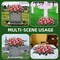 Large Artificial Cemetery Flower Saddle – Silk Rose & Daisy Arrangement for Grave and Headstone (Pink)